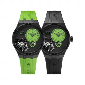 艾美/Maurice Lacroix aikon系列 45 MM 黑色DLC涂层精钢 自动机械机芯 男表 AI6118-DLB0J-630-I