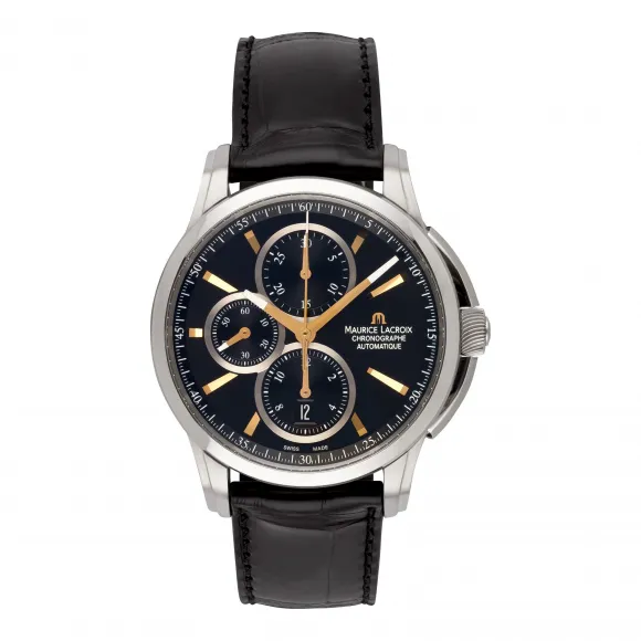 艾美/Maurice Lacroix 奔涛系列 自动机械 男表 PT6188-SS001-332-1