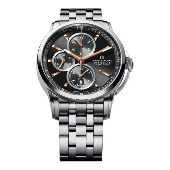 艾美/Maurice Lacroix 奔涛系列 自动机械 男表 PT6188-SS002-332-1