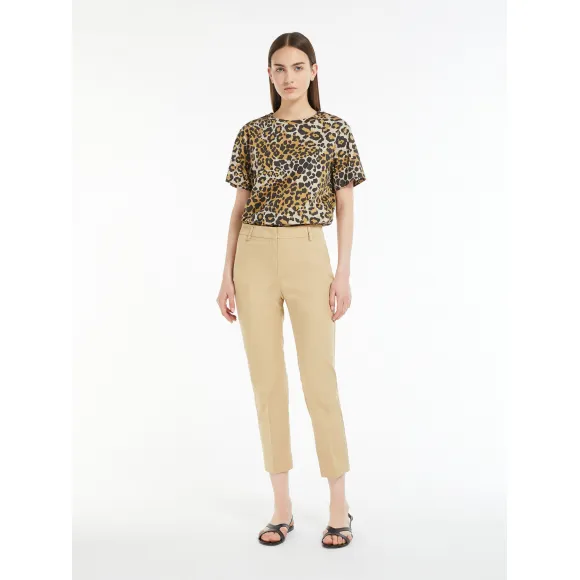 麦丝玛拉/Max Mara 【格纹】棉质华达呢长裤 5131034206002