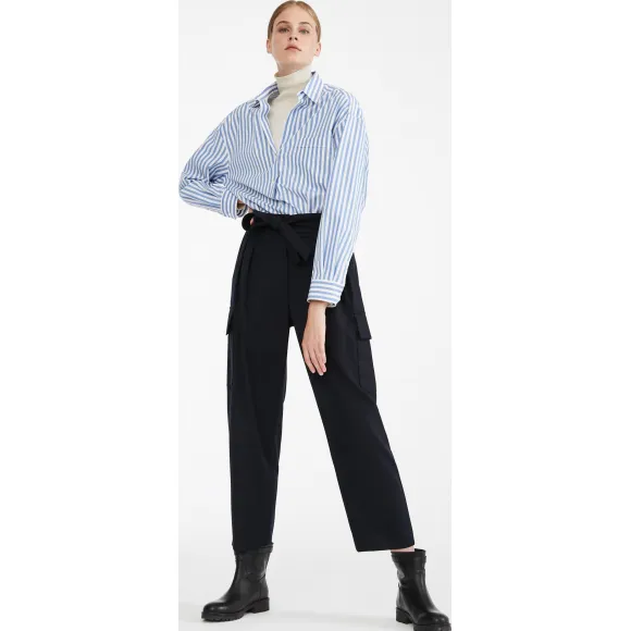 麦丝玛拉/Max Mara 海军蓝 裤子 5136149306002