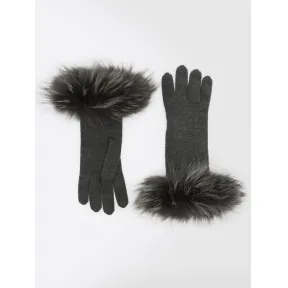 麦丝玛拉/Max Mara 深灰色 手套 5566047406004