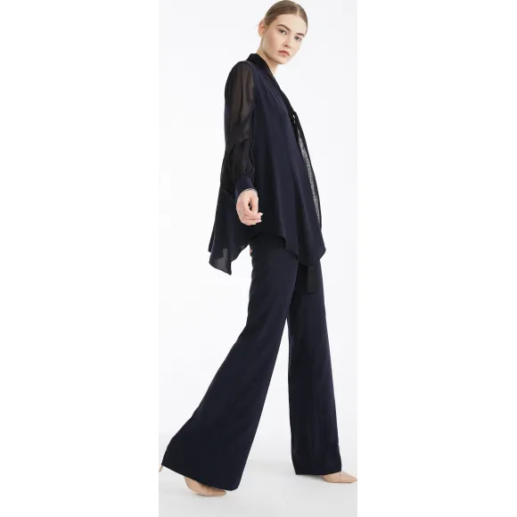 麦丝玛拉/Max Mara 海军蓝 卡迪裤 6136019406005