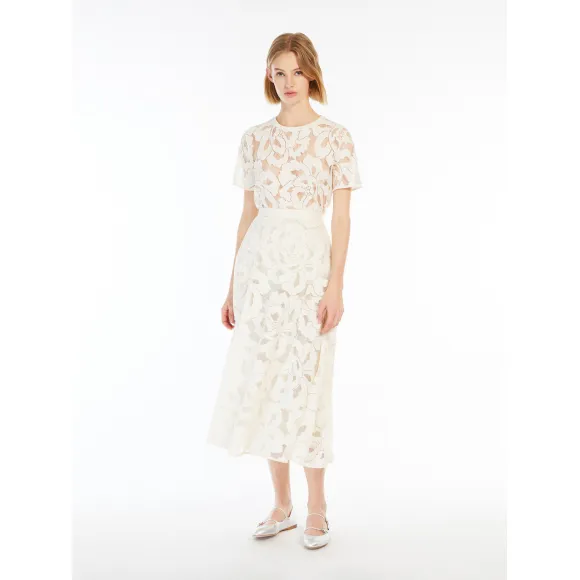 麦丝玛拉/Max Mara [Delna] 花卉蕾丝T恤 6946034106001