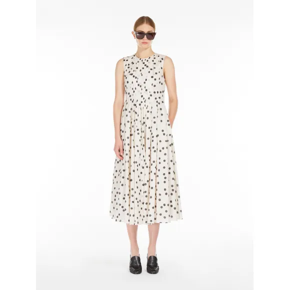 麦丝玛拉/Max Mara [Carol] 圆点印花棉质巴里纱连衣裙 9226074106001