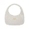 缪缪/Miu Miu 白色 Wander Matelassé 软羊革hobo 包 5BC108-N88-F0009