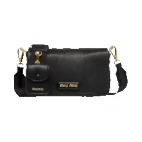 缪缪/Miu Miu Madras 皮革单肩包 5BD222-2AJB-F0002-V-NWO