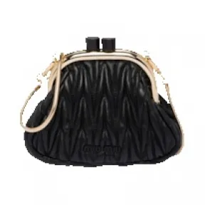 缪缪/Miu Miu Miu Belle 纳帕皮革迷你包 5BP016-N88-F0002-V-OOO