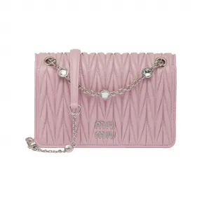 缪缪/Miu Miu Matelassé 纳帕皮革迷你手袋 5BP065-2CE3-F0E18