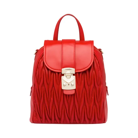 缪缪/Miu Miu 软羊革背包 5BZ026_N88_F068Z