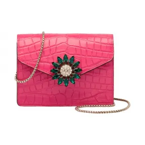 缪缪/Miu Miu 鳄鱼皮压纹印花漆皮单肩包 5DH004_2B96_F0029