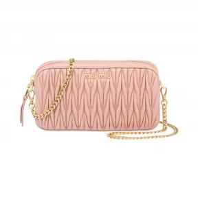 缪缪/Miu Miu Matelassé 皮革迷你包 5DH038_N88_F0615