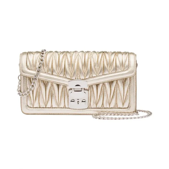 缪缪/Miu Miu 带锁扣皮革迷你手袋 5DH044_2EZV_F0PLI