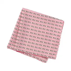 缪缪/Miu Miu 印花斜纹布围巾 5FF004-2F40-F0E18