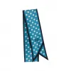 缪缪/Miu Miu 波罗的海蓝/浅海蓝 印花斜纹绸围巾 5FF008-2F7Y-F03K3