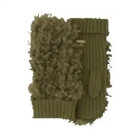 缪缪/Miu Miu 羊皮毛和针织手套 5GG045-173-F0161