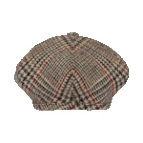 缪缪/Miu Miu 格纹设得兰羊毛贝雷帽 5HC075-1V7U-F0033