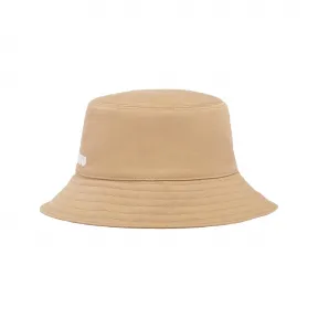 缪缪/Miu Miu 卡其色/白色 斜纹布渔夫帽 5HC196-2DXI-F011P