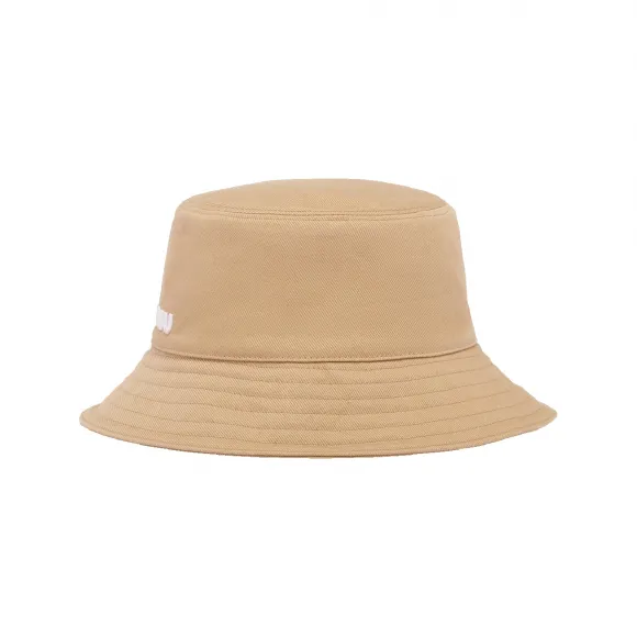 缪缪/Miu Miu 卡其色/白色 斜纹布渔夫帽 5HC196-2DXI-F011P