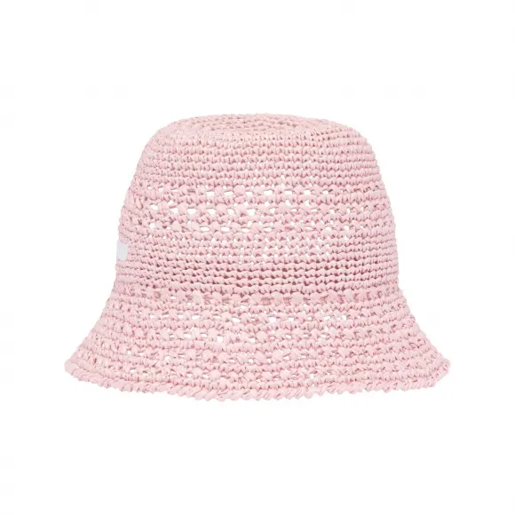 缪缪/Miu Miu 雪粉色 酒椰纤维帽子 5HC287-2DO1-F0E18