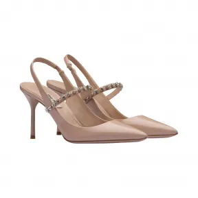 缪缪/Miu City Sport 竹制提手皮革水桶包 5BE058-2C94-F0046