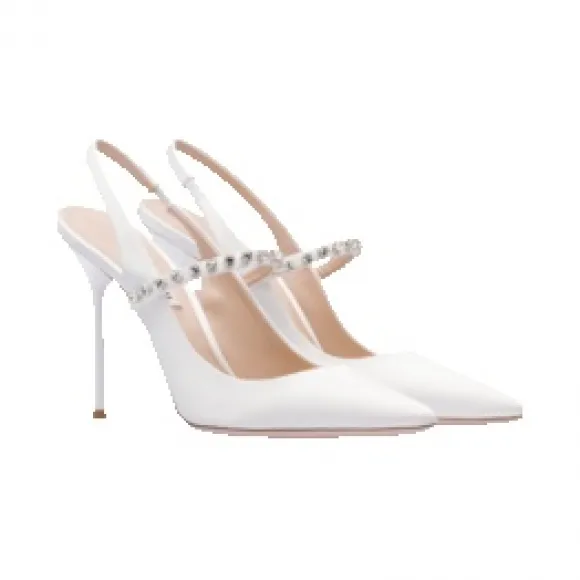 缪缪/Miu Miu 缎面露跟鞋 5I006C-QU6-F0009-F-105