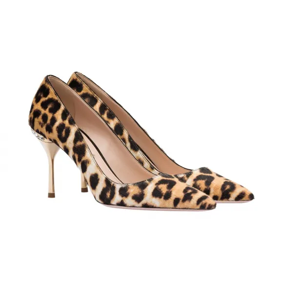 缪缪/Miu Miu 小牛皮毛高跟鞋 5I634C_3C2Z_F0304