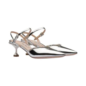 缪缪/Miu 网眼织物水桶包 5BE062-2C90-F0Y2N