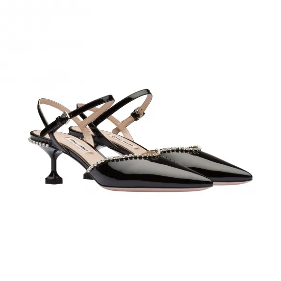 缪缪/Miu 仿水晶装饰稻草水桶包 5BE069-2DAP-F0N86