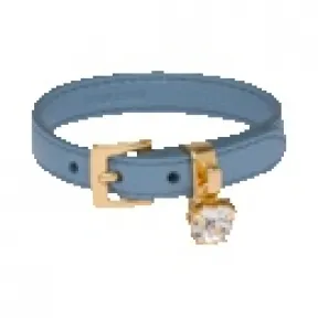 缪缪/Miu Miu Madras 水晶皮革手链 5IB253-034-F0637