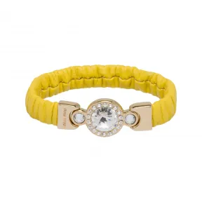 缪缪/Miu Miu 纳帕皮革和金属手链 5IB395-2F32-F0377