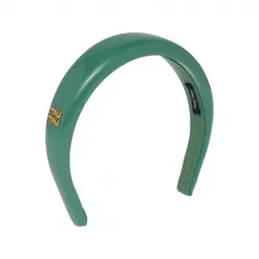 缪缪/Miu Miu 灰绿色 漆皮发箍 5IH025-069-F0092