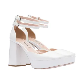 缪缪/Miu 仿水晶装饰软羊革水桶包 5BE050-FVJ-F0632