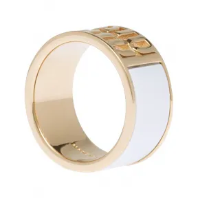 缪缪/Miu Miu 白色 涂珐琅金属戒指 5JA118-2F6T-F0009