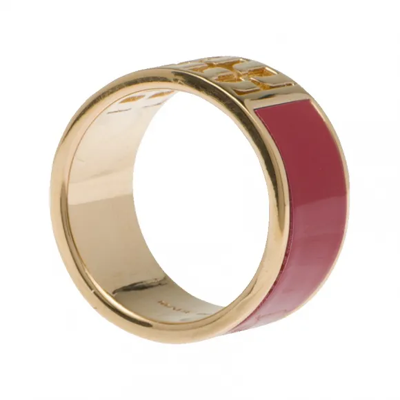 缪缪/Miu Miu 红色 涂珐琅金属戒指 5JA118-2F6T-F0011