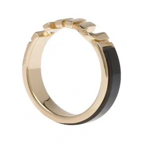 缪缪/Miu Miu 黑色 涂珐琅金属戒指 5JA119-2F6T-F0002