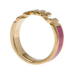 缪缪/Miu Miu 紫红色 涂珐琅金属戒指 5JA119-2F6T-F0029