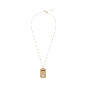 缪缪/Miu Miu 徽标徽章装饰项链 5JC457_2B7T_F0NXA