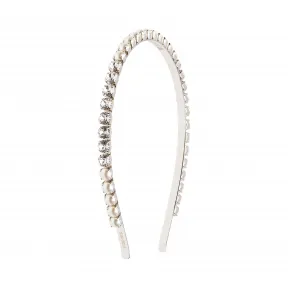 缪缪/Miu Miu 仿珍珠水晶金属发带 5JH004_2ARA_F0QCD