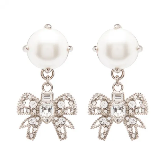 缪缪/Miu Miu Micro Bow Jewels 蝴蝶结装饰耳环 5JO559_2D4Z_F0QCD