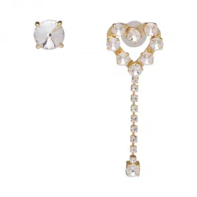 缪缪/Miu Miu 心形仿水晶装饰耳环 5JO612_2D6D_F0NXA