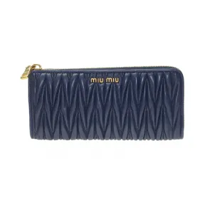 缪缪/Miu Miu  蓝色 羊皮 钱包 5M1183-N88-F0016