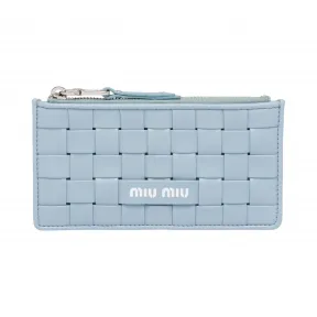 缪缪/Miu Miu 编织软羊革零钱包 5MB006_2D8K_F0012