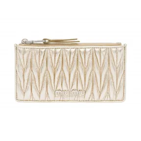 缪缪/Miu Miu Matelassé 皮革手拿包 5MB006_N88_F0PLI