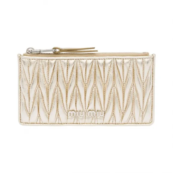 缪缪/Miu Miu Matelassé 皮革手拿包 5MB006_N88_F0PLI