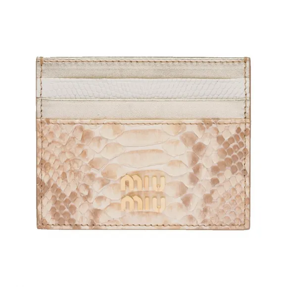 缪缪/Miu Miu Python 和 Tejus 卡夹 5MC002-2F7S-F0846