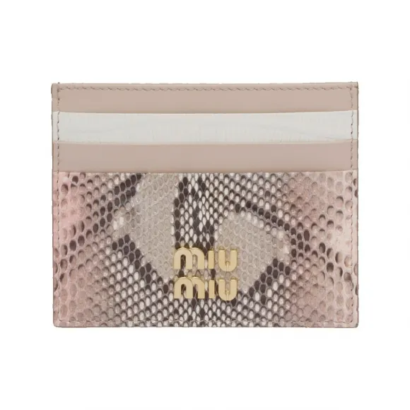 缪缪/Miu Miu Python 和 Tejus 卡夹 5MC002-2F7S-F0NZ2