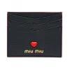 缪缪/Miu Miu Love标识皮革卡片夹 5MC002_2BC3_F0002