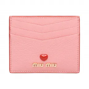 缪缪/Miu Miu Love标识皮革卡片夹 5MC002_2BC3_F0028