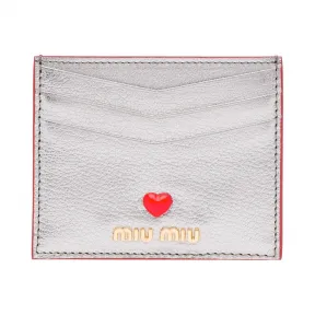 缪缪/Miu Miu Love标识皮革卡片夹 5MC002_2BC3_F0135